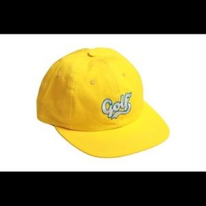 GOLF WANG YELLOW CURSIVE HAT